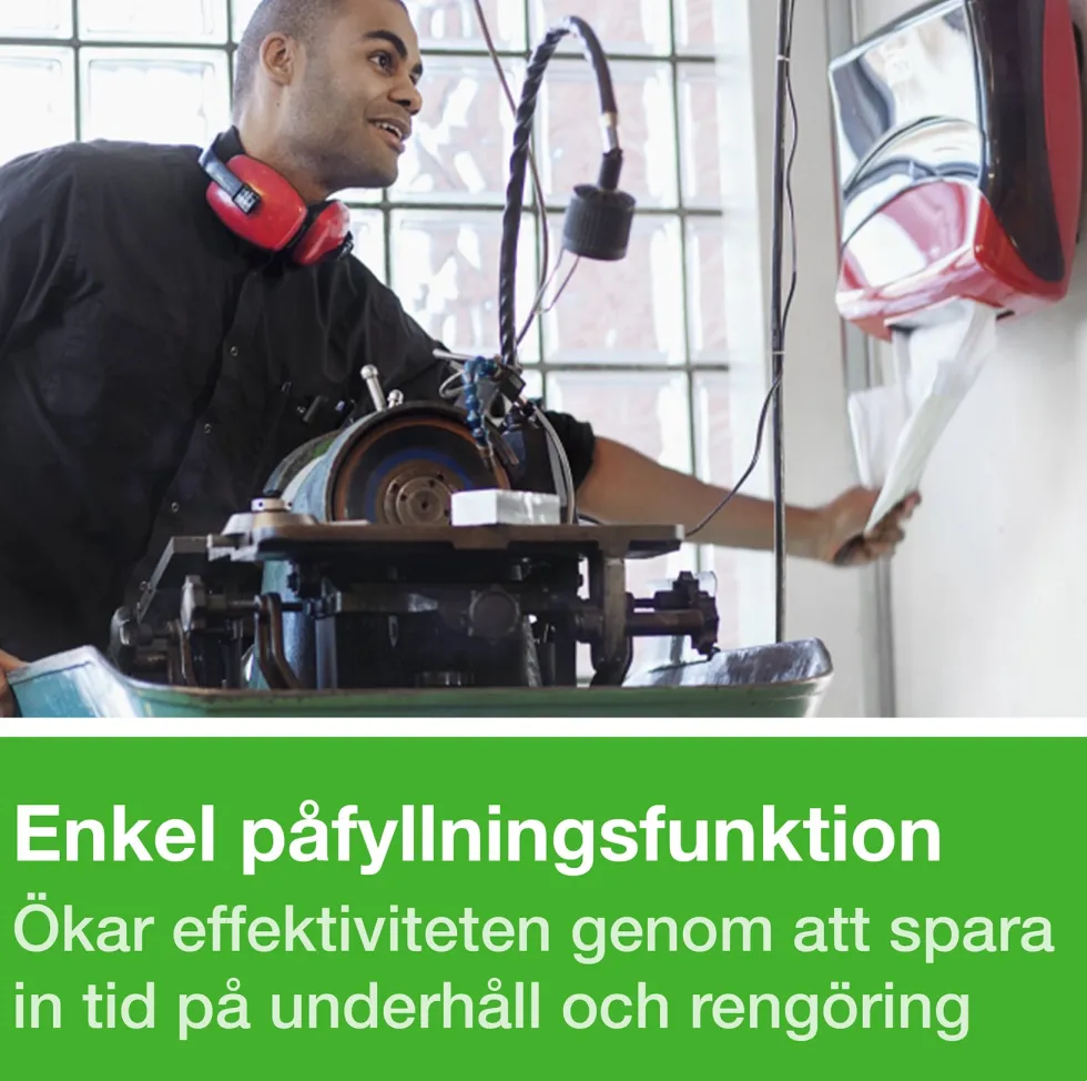 Dispenser Torkduk TORK W4, röd/svart