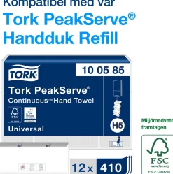 Dispenser TORK H5 Handduk PeakServe, svart