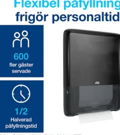 Dispenser TORK H5 Handduk PeakServe, svart