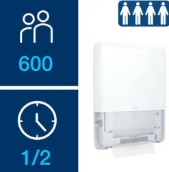 Dispenser TORK H5 PeakServe Mini vit
