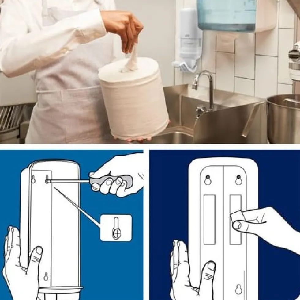 Dispenser TORK S4 tvål/handspr arm vit