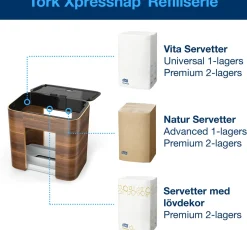 Dispenser TORK Xpressnap N4, valnöt
