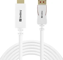 DisplayPort 1.4 HDMI 4K/60Hz, White (2m)