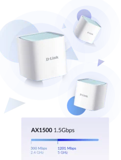 D-LINK EAGLE PRO AI AX1500 Mesh System - 3 Pack
