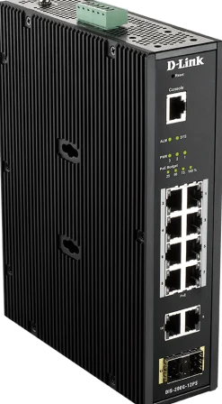 D-LINK 12 Port L2 Ind. Smart Managed Switch 10 x 1GBaseT(X)
