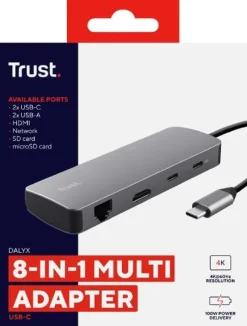 Dockningsstation Trust Dalyx - 8-port