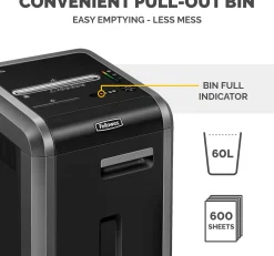 Dokumentförstörare FELLOWES 225Ci, Säkerhet P-4
