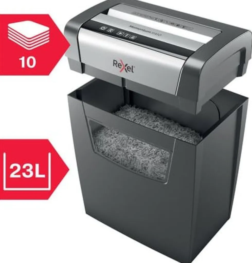 Dokumentförstörare REXEL Momentum X410, 23L, P-4