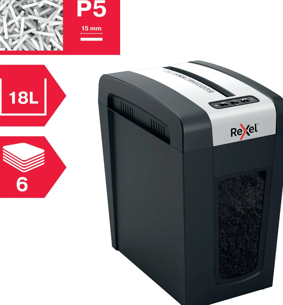 Dokumentförstörare Rexel Secure MC6-SL P5
