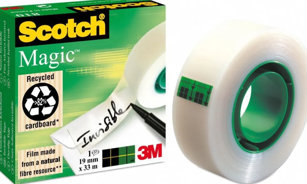 Dokumenttejp Scotch Magic 810, osynlig, 19mm x 33m