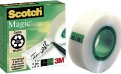 Dokumenttejp Scotch Magic 810, osynlig, 12mm x 33m