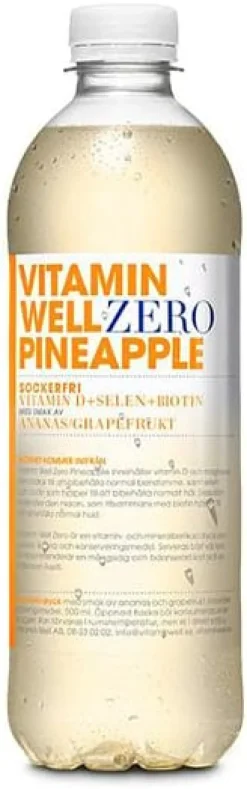 Dryck VITAMIN WELL Zero Pinapple 50cl