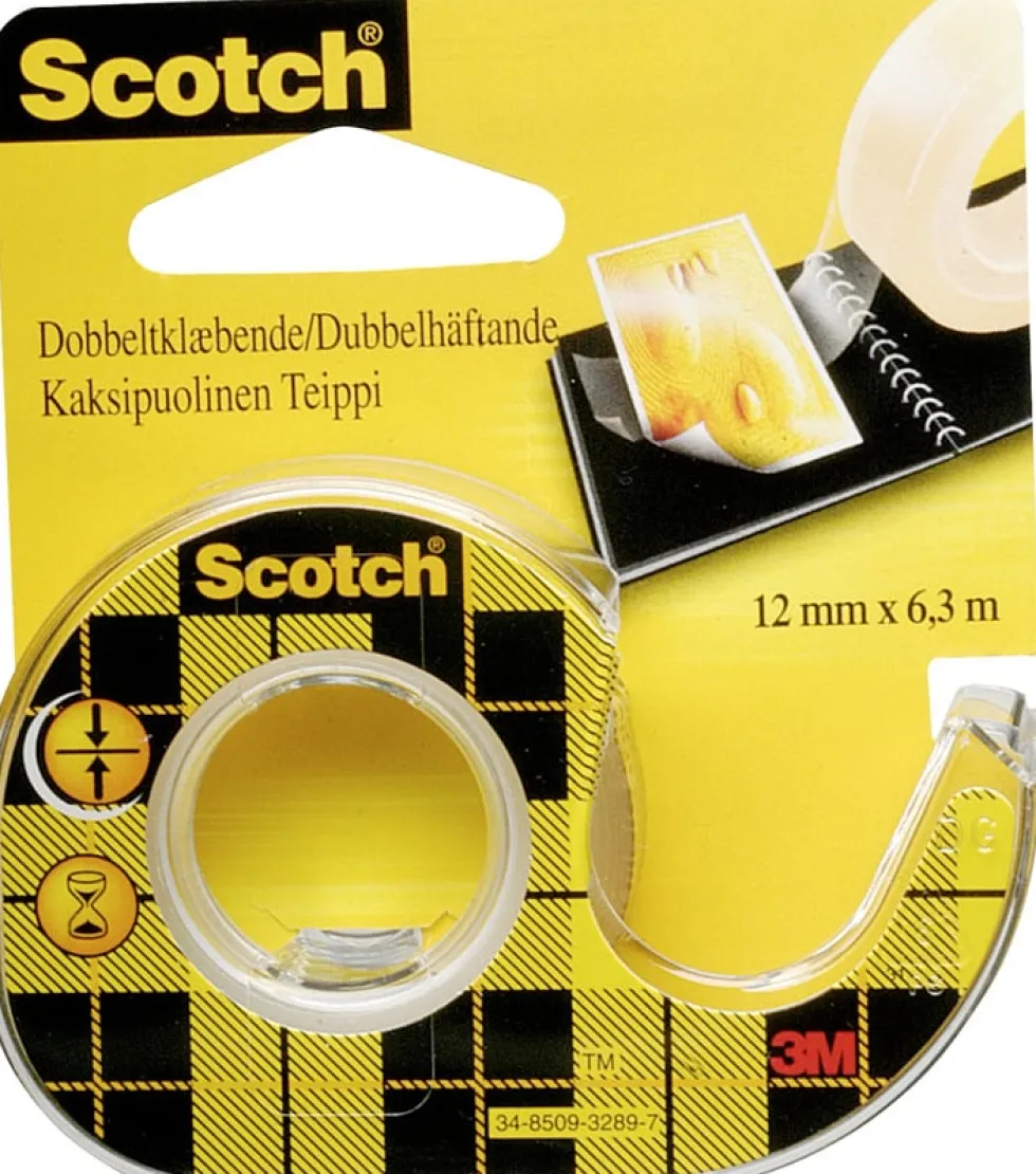 Dubbelhäftande tejp SCOTCH 136D 6mx12mm