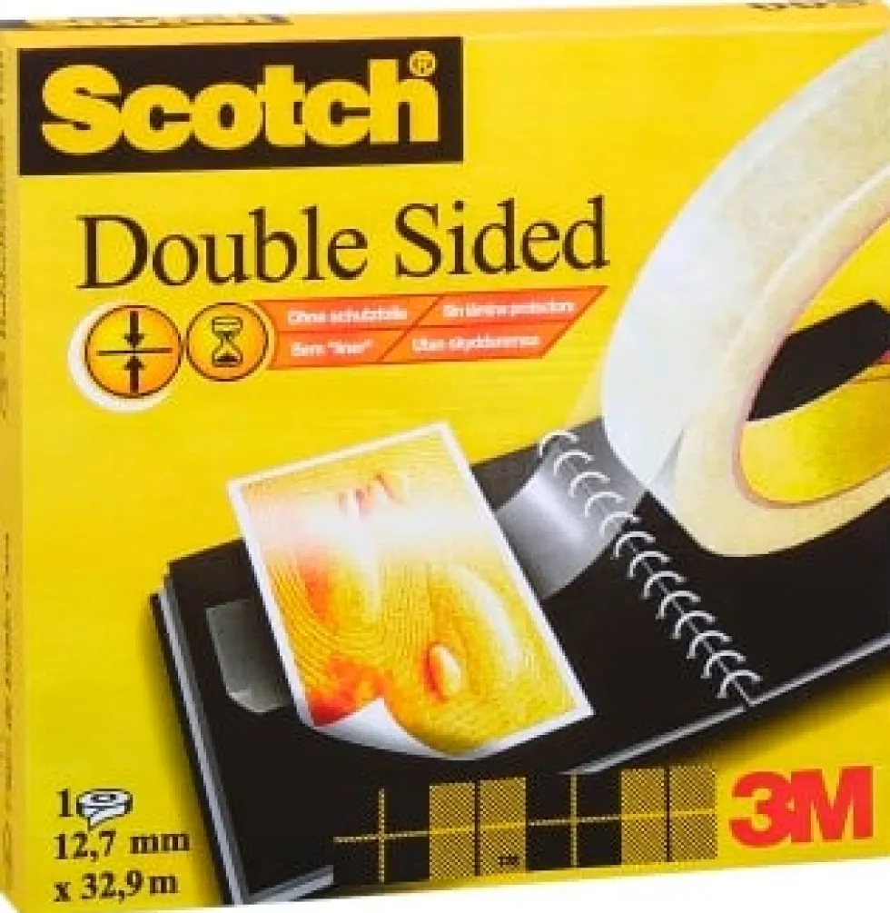 Dubbelhäftande Tejp Scotch 665, 12mm x 33m