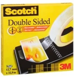 Dubbelhäftande Tejp Scotch 665, 12mm x 33m