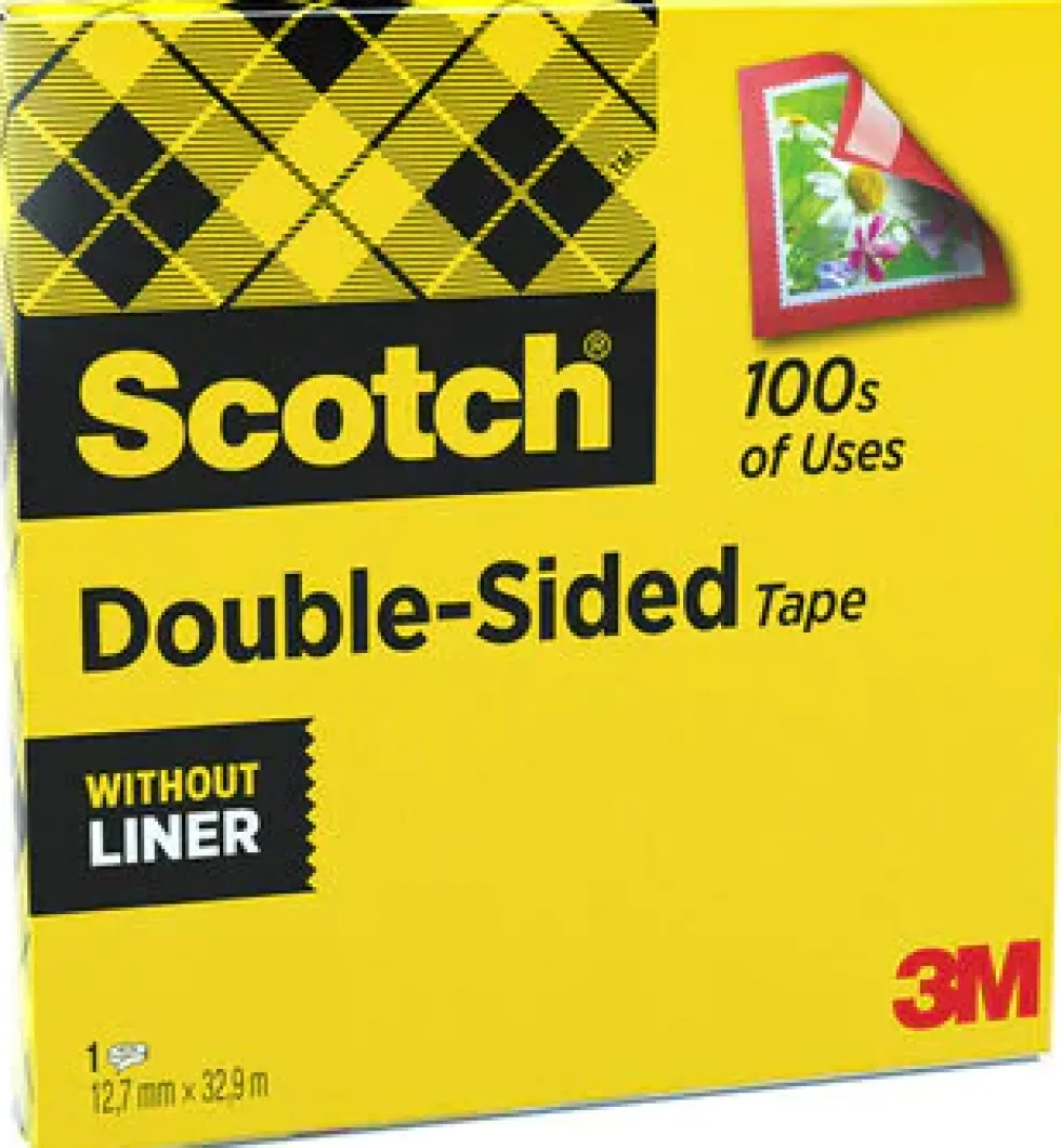 Dubbelhäftande Tejp Scotch 665, 12mm x 33m