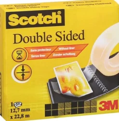 Dubbelhäftande Tejp Scotch, 12,7 mm x 22,8 m