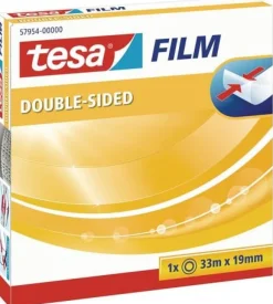 Dubbelhäftande tejp TESA 33mx19mm klar