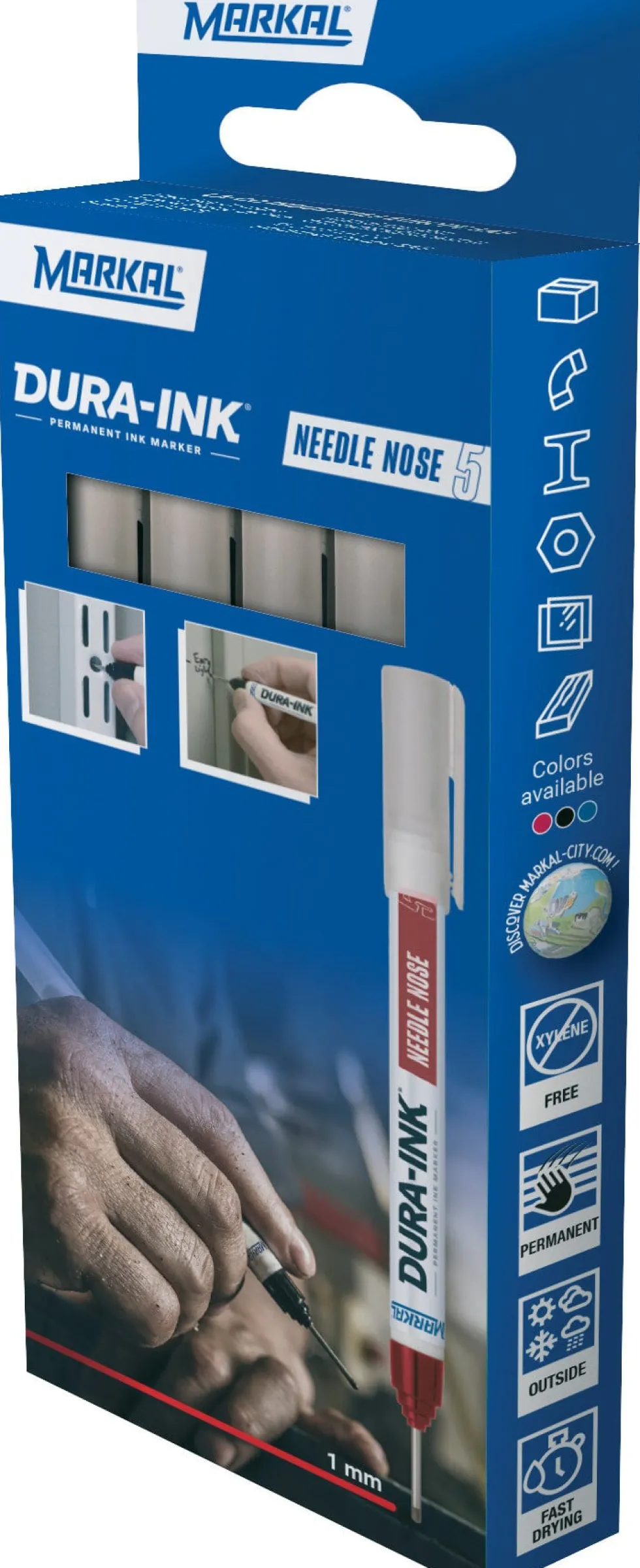 Dura Ink Needle Nose 5 Retail Pack (4) ass