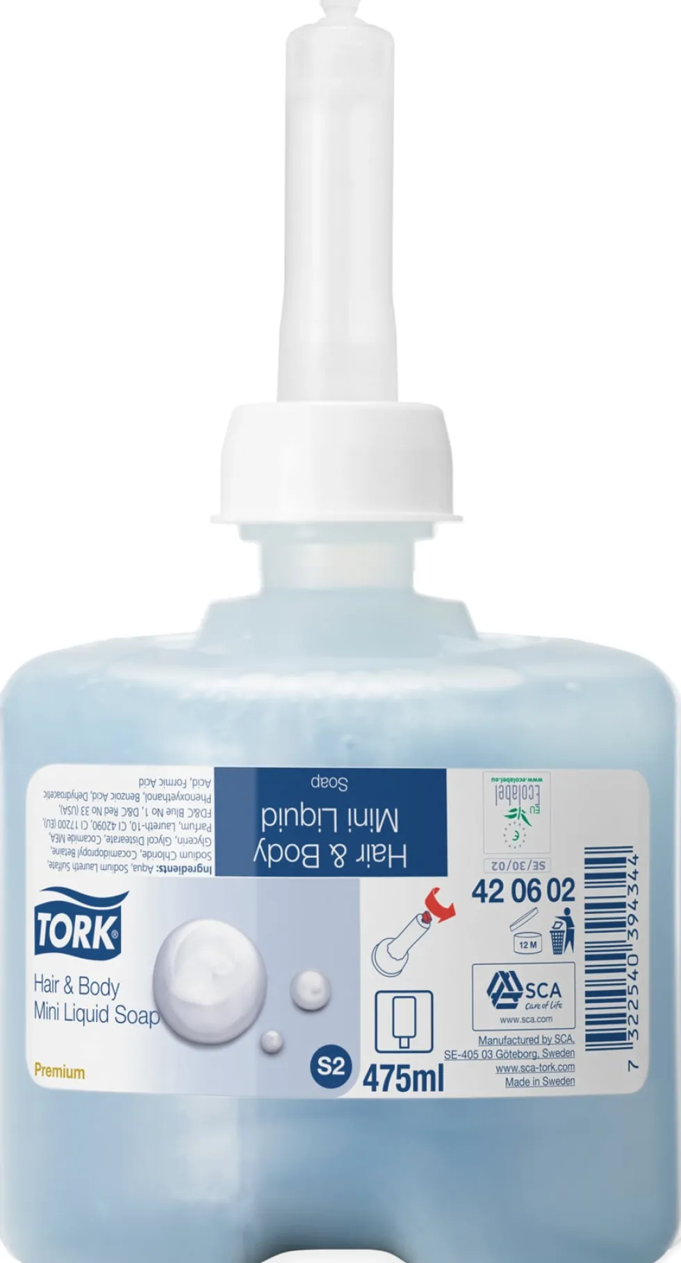 Duschtvål TORK S2 Mini Unisexdoft 475ml