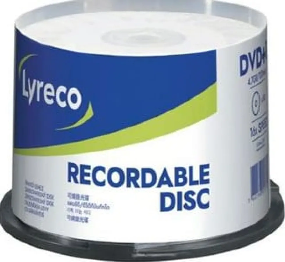 DVD+R LYRECO 4,7GB 50/fp
