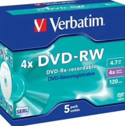 DVD-RW 4.7GB 4x Jewel Case (5)