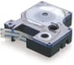 DYMO D1 Tejp 6 mm x 7 m svart på transparent