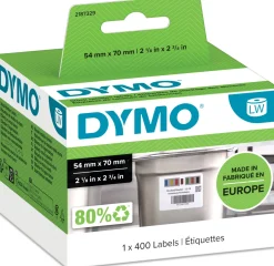 DYMO LabelWriter 70 mm x 54 mm Lagerrotation Etiketter Vit m