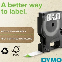DYMO Rhino Industriell Tejp Färgad Vinyl 19mm x 5.5m vit på