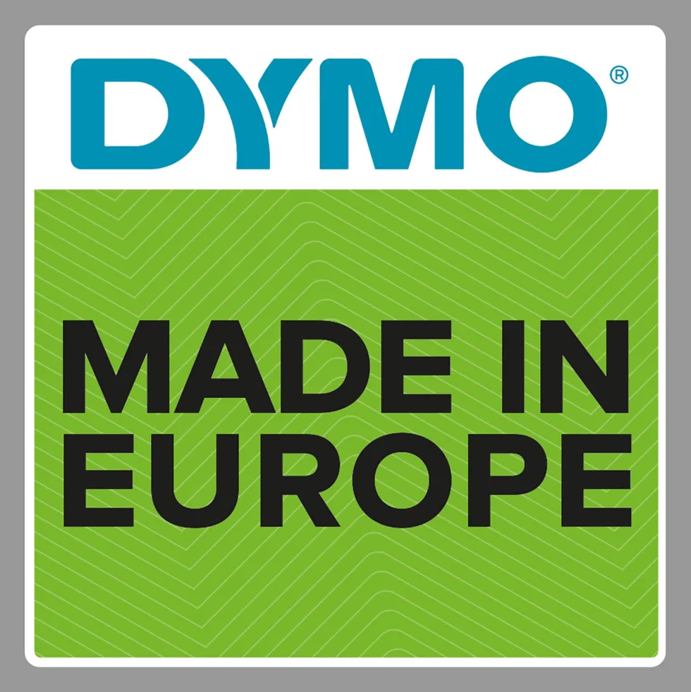 DYMO Rhino Industriell Tejp Färgad Vinyl 19mm x 5.5m vit på