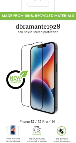 eco-shield - iPhone 17e/16e/14/13/13 Pro - Black Edge