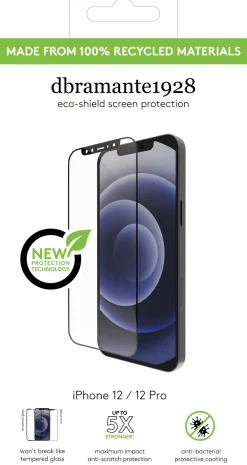 eco-shield - iPhone 12/12 Pro, Black edge