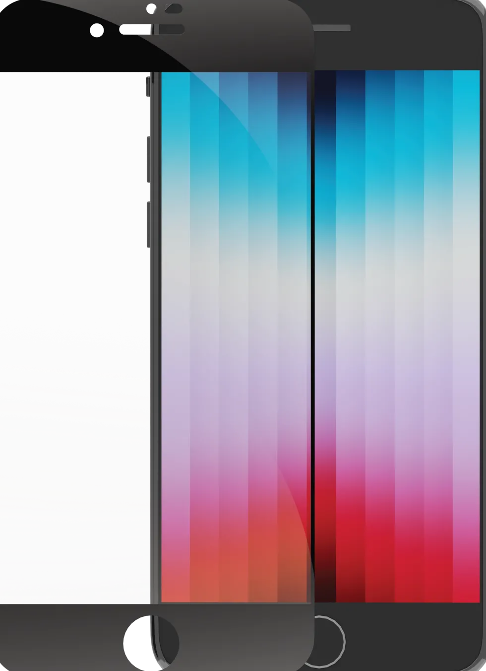 eco-shield - iPhone SE, Black edge