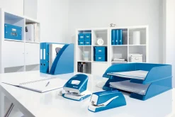 Elhäftare Leitz batteri WOW blå, 10ark