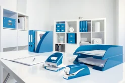 Elhäftare Leitz batteri WOW blå, 10ark