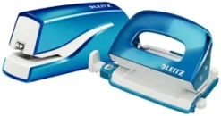 Elhäftare Leitz batteri WOW blå, 10ark