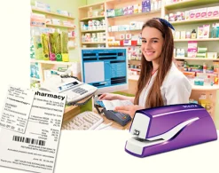 Elhäftare Leitz batteri WOW lila, 10ark