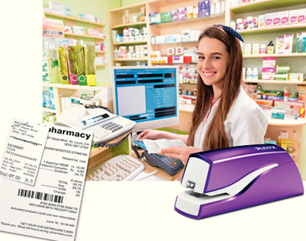 Elhäftare Leitz batteri WOW lila, 10ark