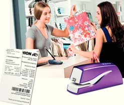 Elhäftare Leitz batteri WOW lila, 10ark