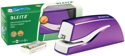 Elhäftare Leitz batteri WOW lila, 10ark
