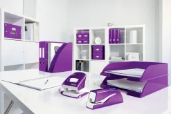 Elhäftare Leitz batteri WOW lila, 10ark