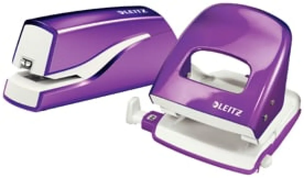 Elhäftare Leitz batteri WOW lila, 10ark