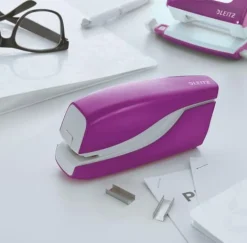 Elhäftare Leitz batteri WOW lila, 10ark
