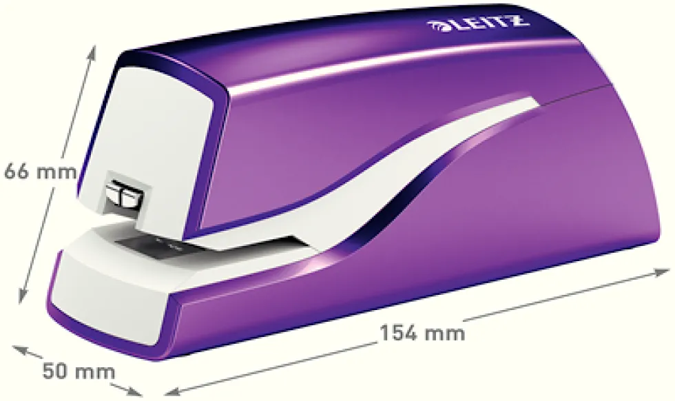 Elhäftare Leitz batteri WOW lila, 10ark
