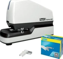 Elhäftare RAPID Optima 60E vit/svart