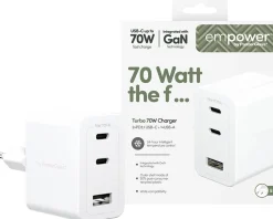 empower by PanzerGlass - Strömadapter - 70 watt - Strömmatning