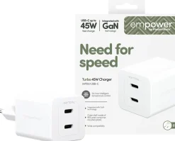 empower by PanzerGlass - Strömadapter - 45 Watt - Strömmatning