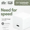 empower by PanzerGlass - Strömadapter - 30 Watt - Strömmatning