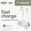 empower by PanzerGlass - USB-kabel - USB-C (hane) till USB-C