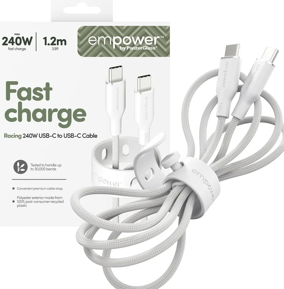 empower by PanzerGlass - USB-kabel - USB-C (hane) till USB-C